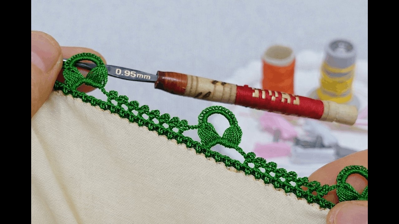 Yandan çarklı fistuk gi fistuk lu tığ oyası yapımı