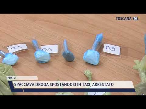 2022-03-16 PRATO - SPACCIAVA DROGA SPOSTANDOSI IN TAXI, ARRESTATO