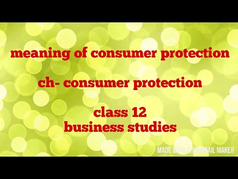 Consumer protection class 12 business studies