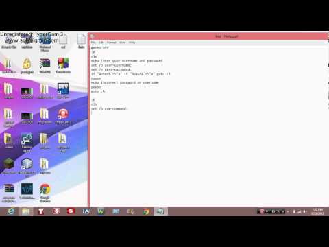 Batch Tutorial 3 A Basic Login Logout Feature