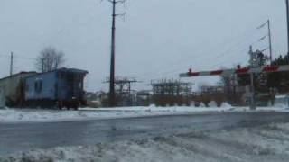 preview picture of video 'Five Trains in One Hour at Hummelstown, PA 2/26/10'