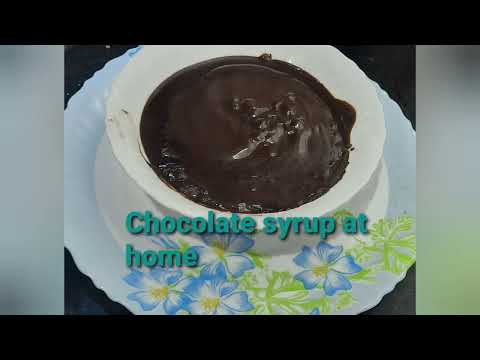 chocolate syrup at home/ easy way 😋