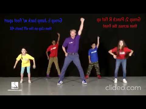 Rock around the clock dance - mirrored