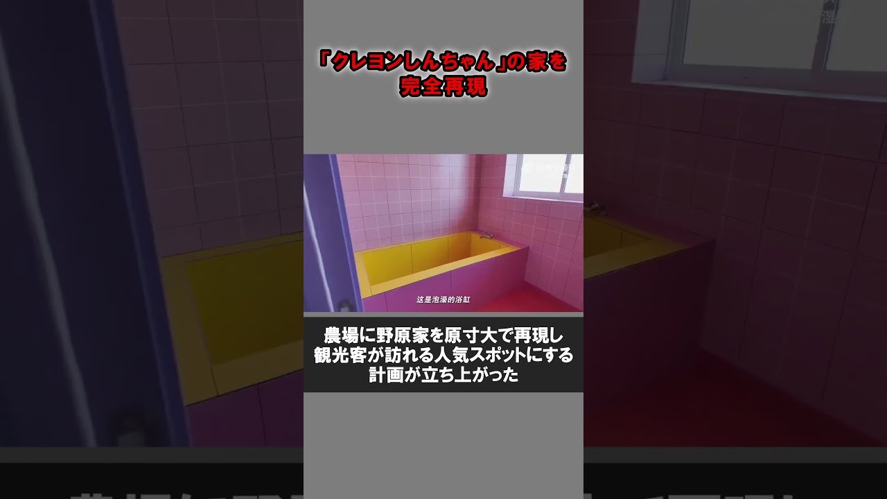 中国人男性が「クレヨンしんちゃん」の家を完全再現 #クレヨンしんちゃん  #春日部 #中国