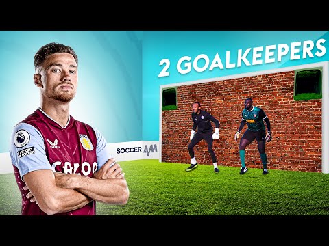 Can a Premier League footballer beat TWO goalkeepers?
