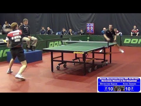 Vyacheslav BUROV vs Alan ZAIKIN 1/8 Russian Premier League Playoff Table Tennis