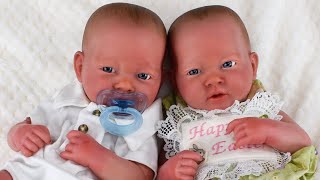 $20 Reborn Twins Makeover! Realistic JC Toys Berenguer Baby Dolls Box Opening