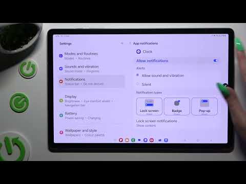 How to Turn On/Off App Notifications on Samsung Galaxy Tab S10 Plus 5G