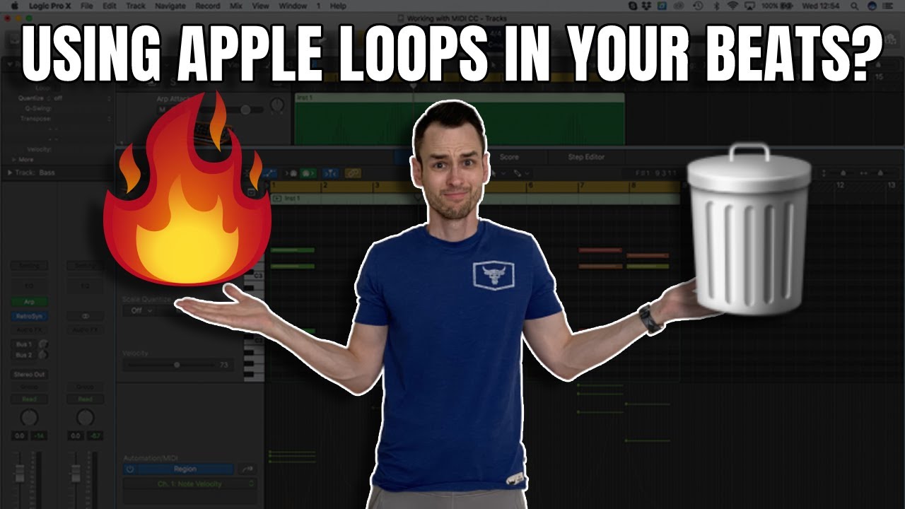 Apple Loops.. Are they any good? (Making a FIRE beat in Logic Pro X Tutorial)