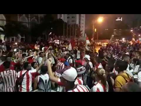 "La 12 tiene miedo - Previa, Junior VS Boca Juniors - FRBS" Barra: Frente Rojiblanco Sur &bull; Club: Junior de Barranquilla