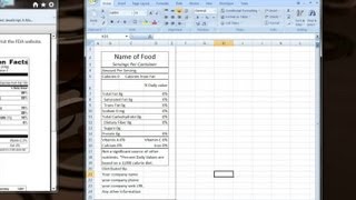 How to Make Your Own Excel Template for Nutrition Facts : Computer Tips