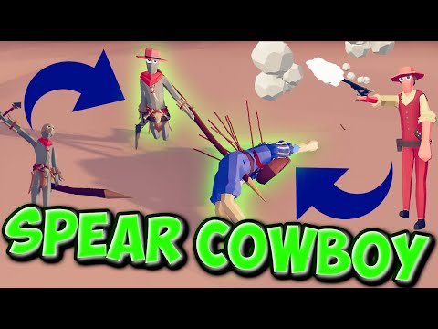 Spear Cowboy vs Every Unit + Bonus #1 - TABS MODS Wild West Faction Update
