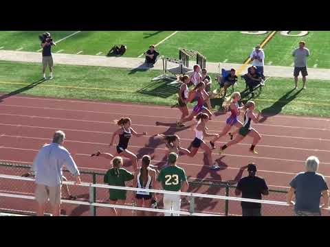 VarG 100m at Sunset League Finals 5-4-18 - Los Alamitos Girls