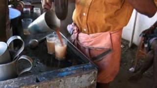 Acrobatic tea mixing