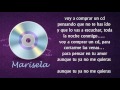 Letra - Voy a Comprar un Cd - Marisela