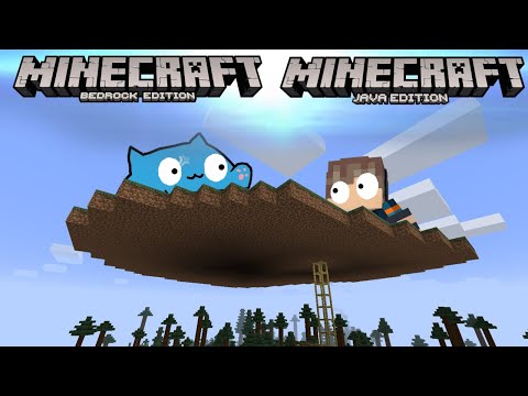 Minecraft Splitstream - Bedrock and Java Survival! [playing with Viewers!]
