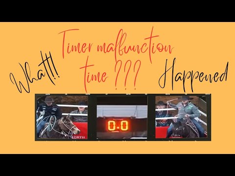 team roping WOW timer issue results in re-rope for world champs #teamroping