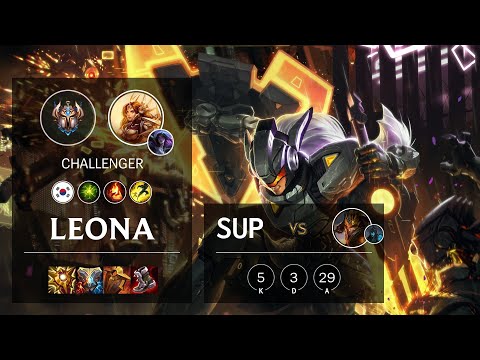 Leona Support vs Jarvan IV - KR Challenger Patch 10.25b