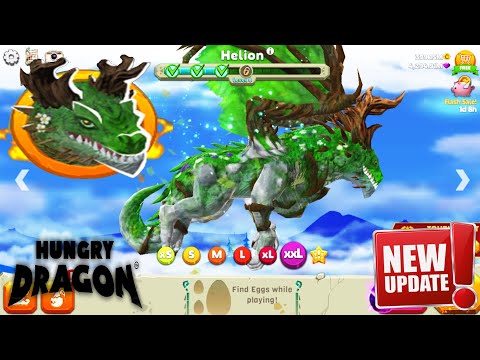 Hungry Dragon - New Dragon - Helion Dragon Unlocked - New Update - TERRUS SKIN UNLOCKED