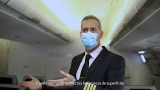 Medidas de desinfección de aviones de Iberia