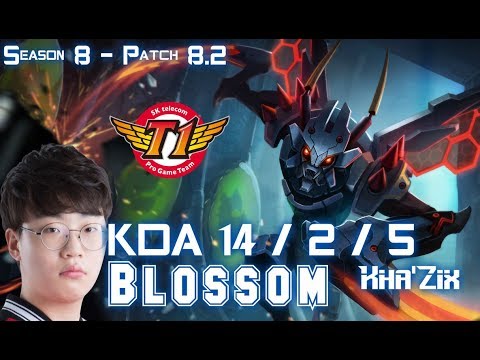 SKT T1 Blossom KHA'ZIX vs NIDALEE Jungle - Patch 8.2 KR Ranked