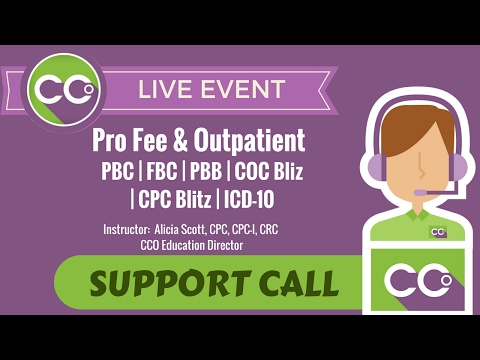 CCO Support Call: Pro Fee and Outpatient 02.07.2017