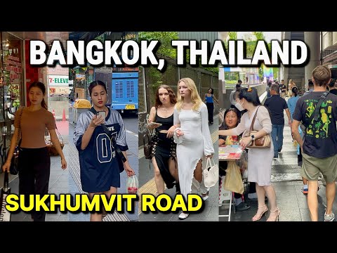 BANGKOK, THAILAND Walking Tour 🇹🇭 SUKHUMVIT ROAD – The Most Popular Street in Bangkok for Tourists!