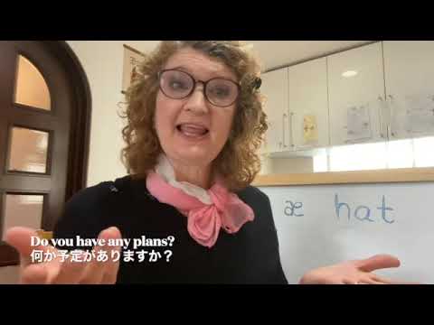 7)  Pronunciation of the /æ/sound as in「hat」.    /æ/のようにの音 の発音。American accent. 日本語字幕を含む