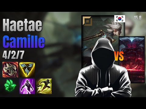 Haetae Top Camille vs Ornn lol KR solo rank Full Game 15.8 | 해태 카밀 vs 오른
