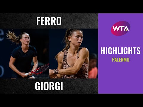 Fiona Ferro vs. Camila Giorgi | 2020 Palermo Semifinal | WTA Highlights