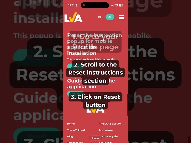 How to install LVA on your mobile