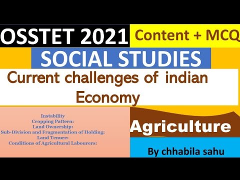 Osstet 2021 | Economic content + MCQ |challenges of indian Economy |important mcq on indian economy