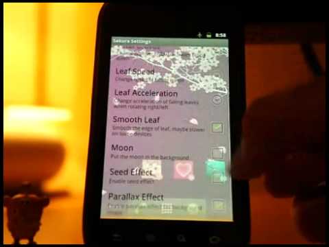 Sakura Pro Live Wallpaper Video