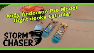 First ride on the Andy Anderson pro model Powell Peralta flight decks.