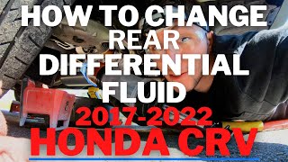 How To Change Rear Differential Fluid 2017-2022 Honda CRV