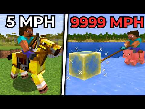 I Used Minecraft's Most ILLEGAL Traveling Methods⁠