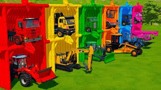 Download lagu TRANSPORTING WHEEL LOADER, EXCAVATOR, BULLDOZER, CRANE & GRADER WITH TRUCKS! Farming Simulator 22 mp3