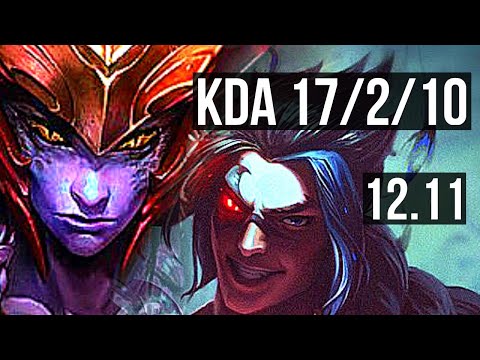 SHYVANA vs KAYN (JNG) | 17/2/10, 800+ games, Legendary | NA Master | 12.11