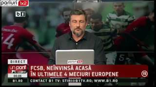 VIDEO UPZ: Vezi pariul in cota 1.54 selectat pentru meciul FCSB – Sporting »