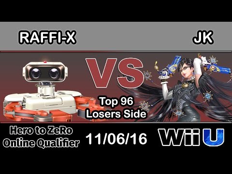Hero to ZeRo - Raffi-X (ROB) Vs. JK (Bayonetta) Top 96 Losers Side - Smash Wii U