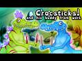 Crocsticks + RARE Crocsticks on Amber Island (Sounds + Animation) - My Singing Monsters (FANMADE)