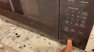 How to fix GE Profile microwave door stuck on close. part 2