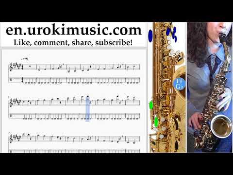 Saxophone lessons (Tenor) Silvestre Dangond Nicky Jam - Cásate Conmigo Sheet Music Tutorial Part#1