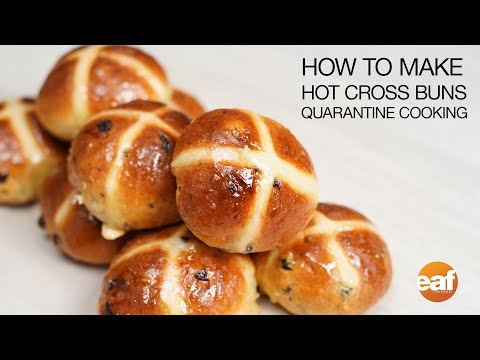 How To Make Hot Cross Buns #StayHome & Bake #WithMe