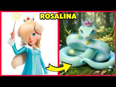 Super Mario Galaxy Characters as SNAKES 🐍 + Guess The Characters by Dancing 🍄🌌🔊