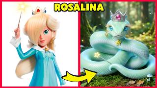 Super Mario Galaxy Characters as SNAKES 🐍 + Guess The Characters by Dancing 🍄🌌🔊