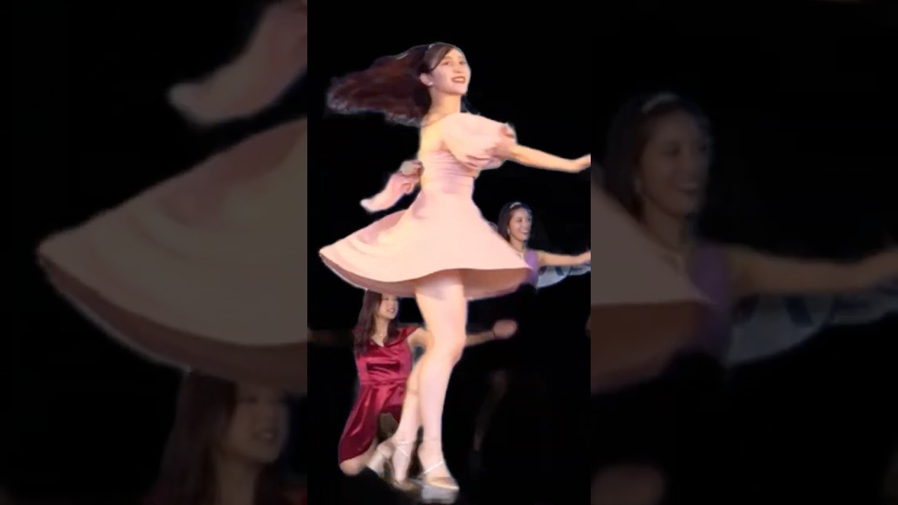 生足美女による美しいバレエダンス