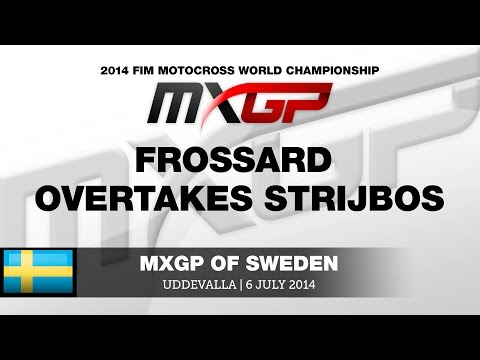 MXGP of Sweden 2014 Steven Frossard overtakes Kevin Strijbos - Motocross