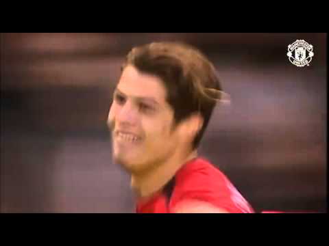 Cristiano Ronaldo First Goal In Manchester United