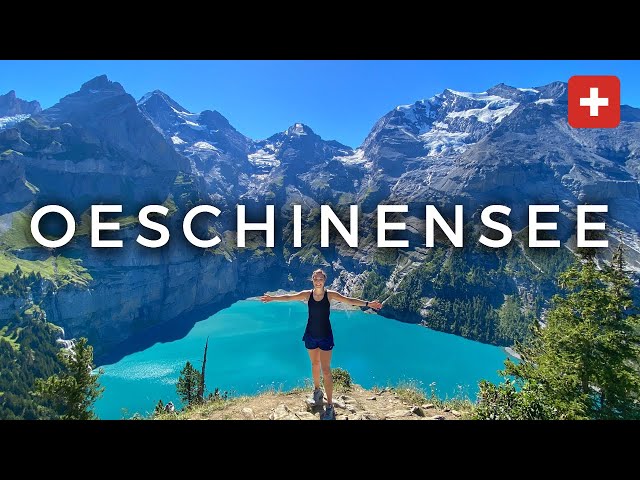 Travel vlog - Oeschinensee, Switzerland | Easy Day Trip from Interlaken! | Oeschinensee Panorama Hike & Rodelbahn